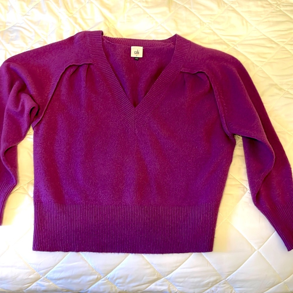 Cabi purple sweater size S
